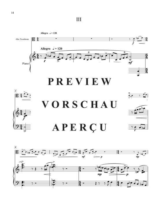 Product gallery: Page 17 of 21 Concertino (Altposaune/Tenorhorn in Es (Althorn) , ,  and piano)