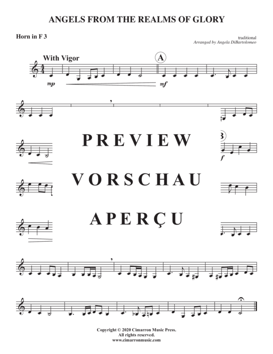 Produktgalerie: Seite 7 von 8 Angels from the Realms of Glory , , (Horn Quartett)