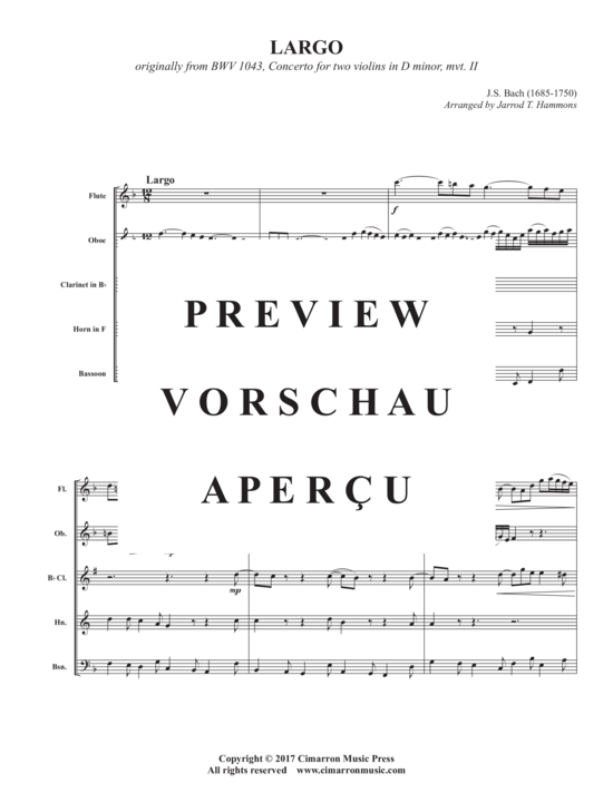 Product gallery: Page 3 of 19 Largo , , (Woodwind Quartet)