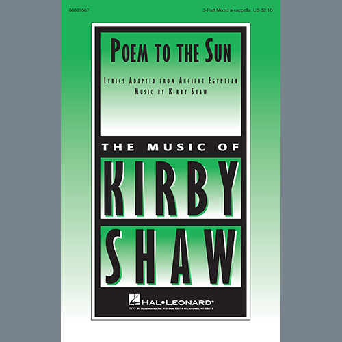 cover: Poem To The Sun, Kirby Shaw, Chor