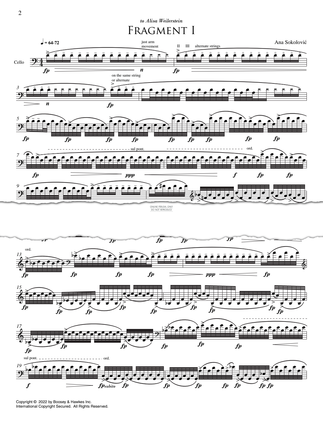 Produktgalerie: Seite 1 von 1 Fragments, Ana Sokolovic, Violoncello