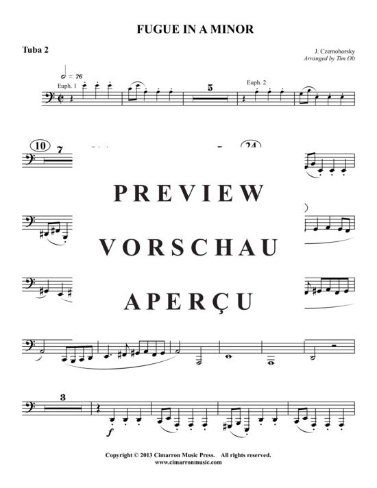 Product gallery: Page 15 of 16 Fugue in A minor , , (2x Baritone, 2x Tuba)