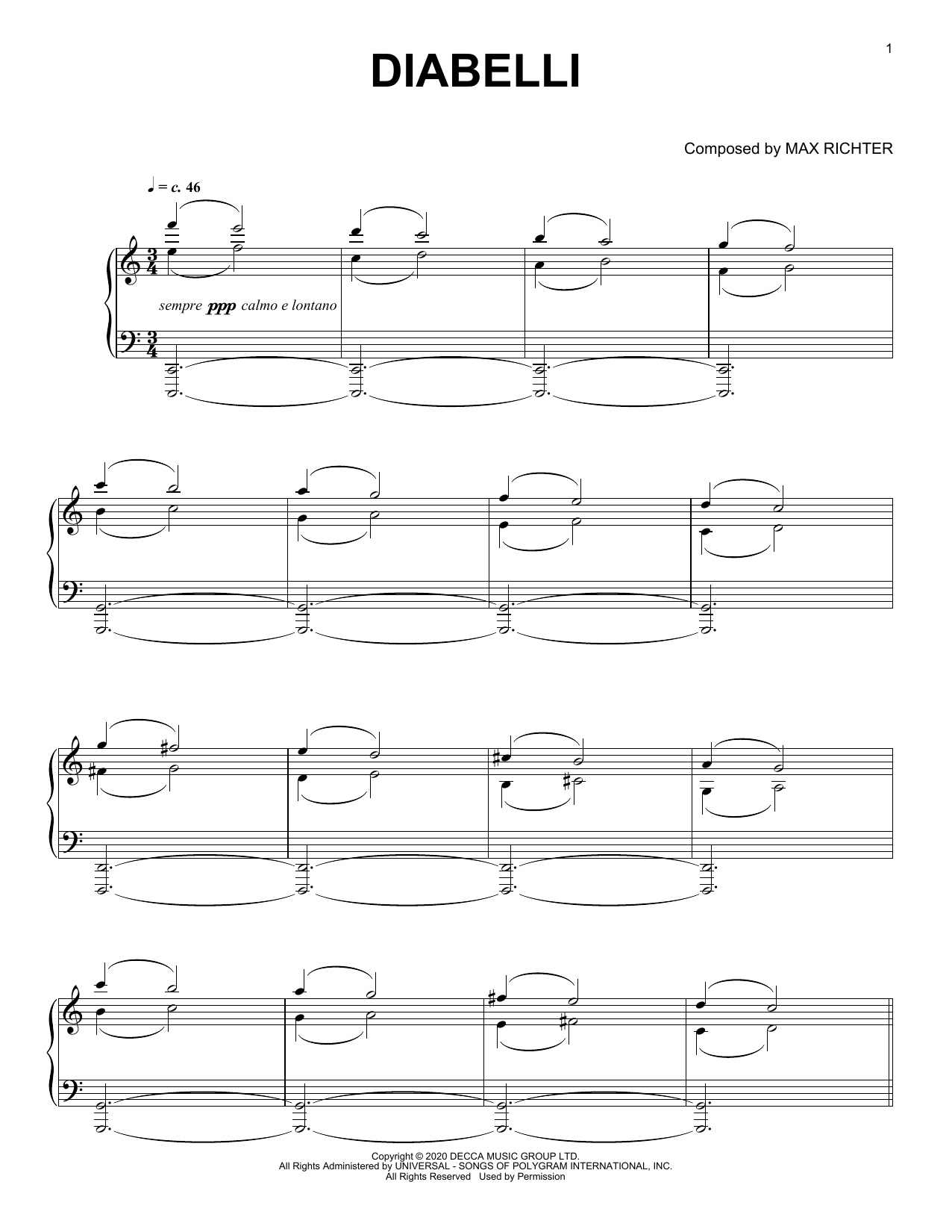 Produktgalerie: Seite 1 von 1 Diabelli, Max Richter, Klavier