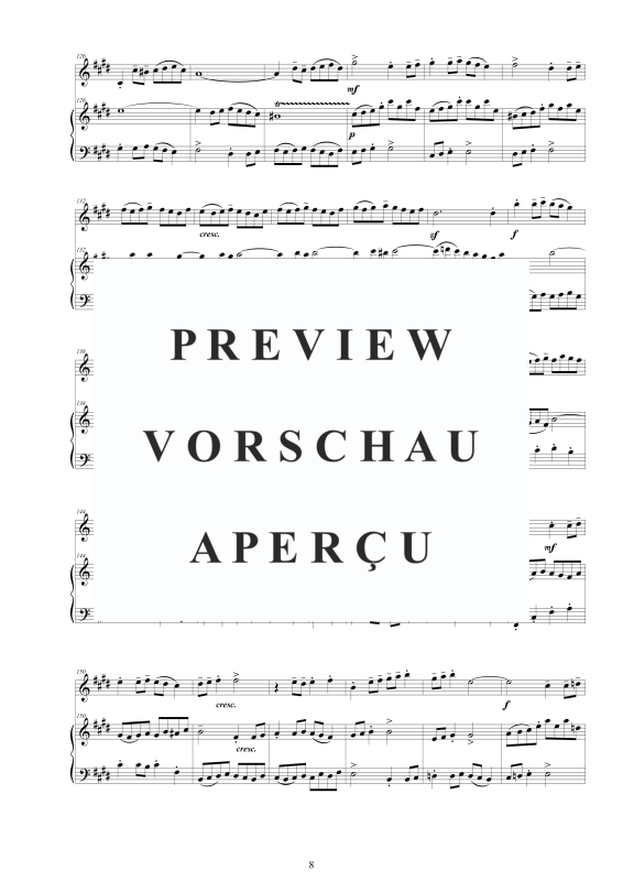 Produktgalerie: Seite 9 von 11 Flöten Sonate Nr. 3 E-Dur BWV 1016, , Flöte und Cembalo/Klavier