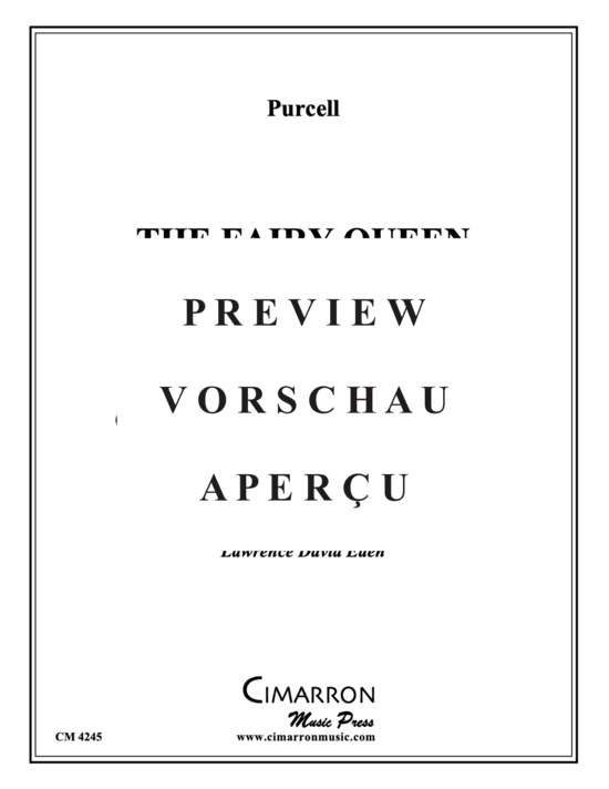 Product gallery: Page 2 of 16 Fairy Queen, The , , (Brass Sextet)