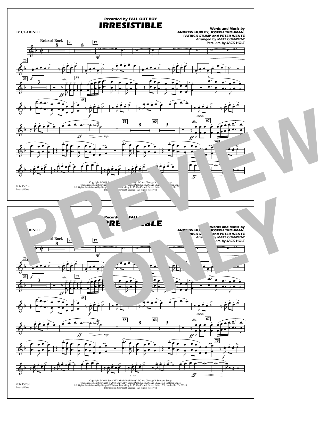 Product picture to: Irresistible - Bb Clarinet