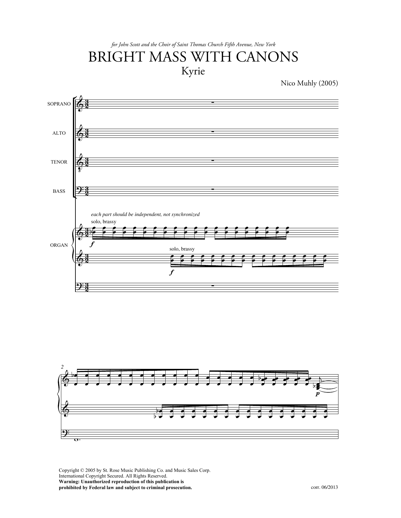 Produktbild zu: Bright Mass With Canons