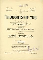 cover: Thoughts Of You, Ivor Novello