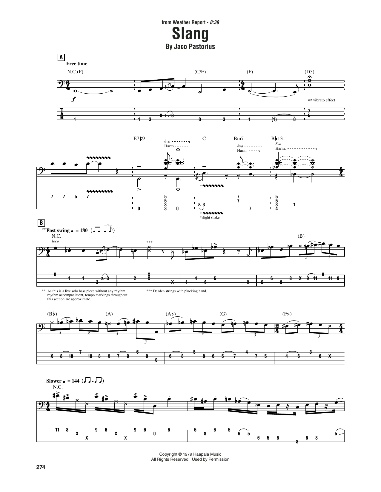 Produktgalerie: Seite 1 von 1 Slang, Jaco Pastorius & Rashid Ali, E-Bass