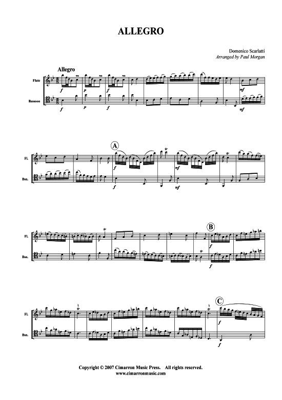 Product picture to: Allegro Domenico Scarlatti