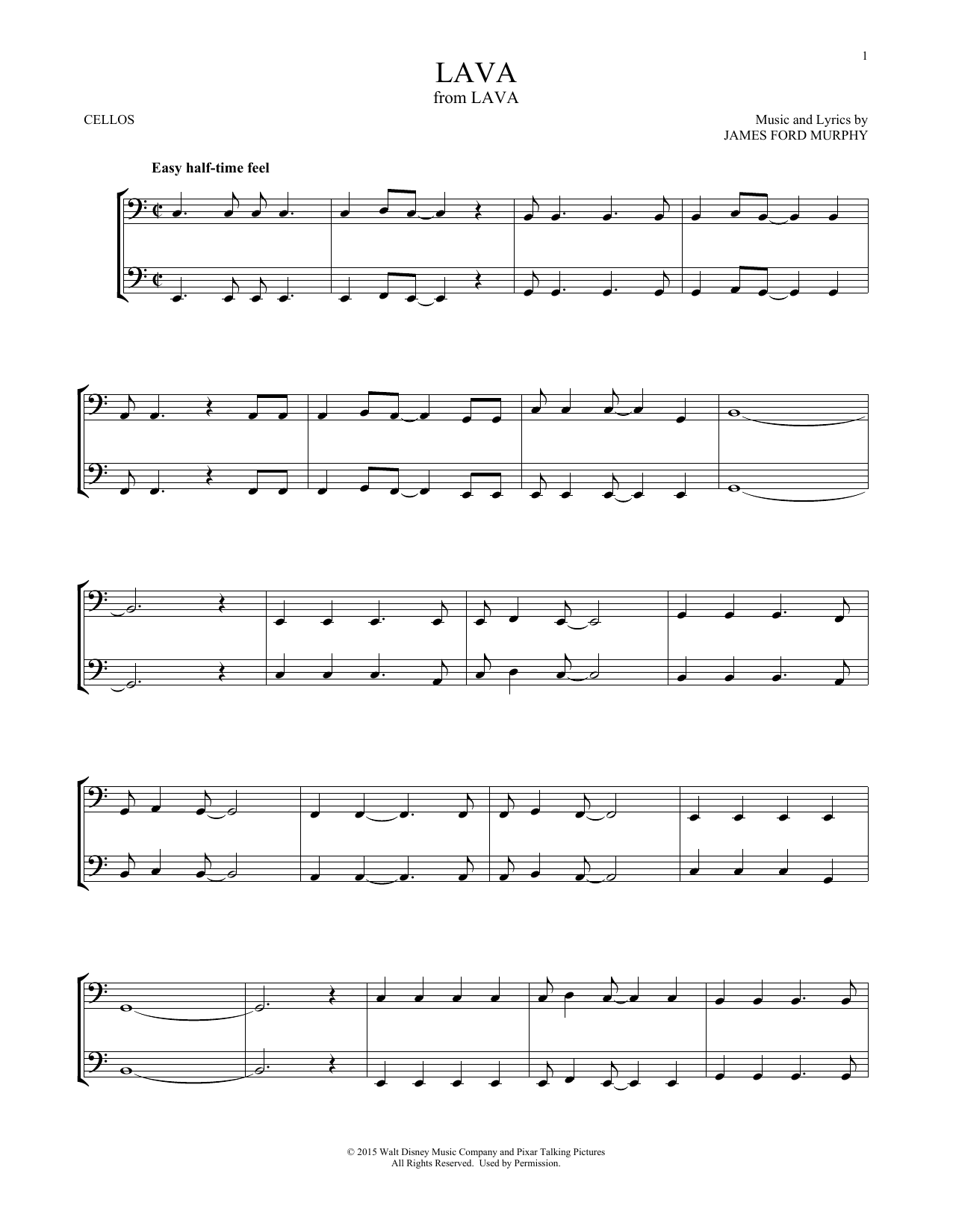 Produktgalerie: Seite 1 von 1 Lava (from Lava), James Ford Murphy, Violoncello