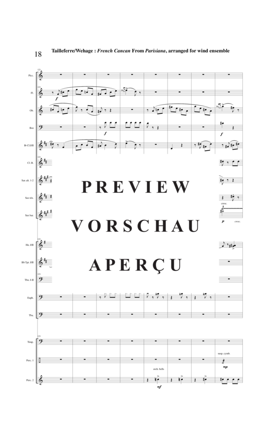 Product gallery: Page 19 of 21 Final : Galop French Cancan from Parisians , , (mixed ensemble/woodwinds and brass + percussion)