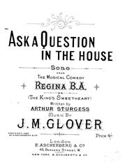 cover: Ask A Question In The House, J. M. Glover