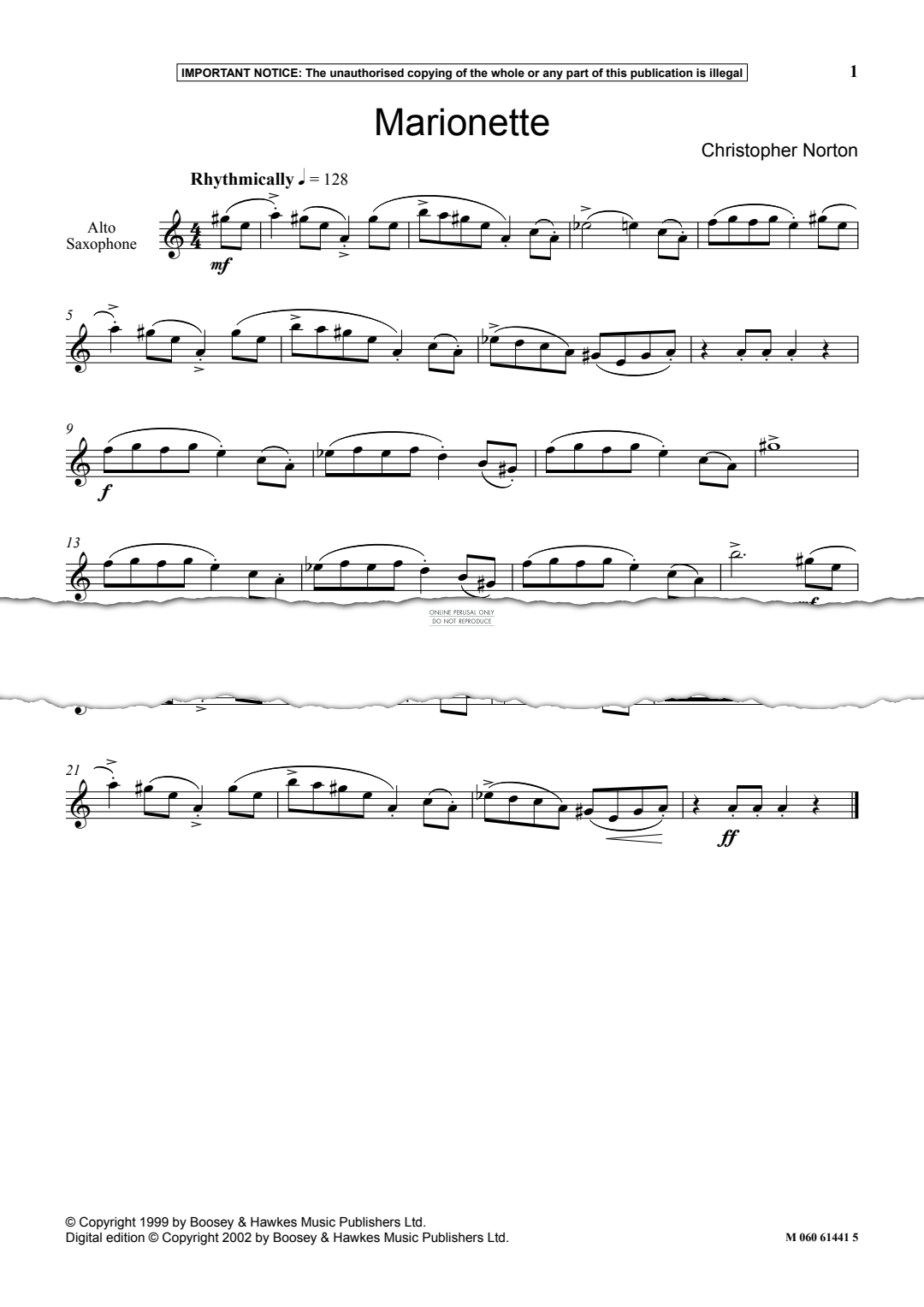 Produktgalerie: Seite 1 von 1 Marionette, Christopher Norton, Klavier, Saxophon