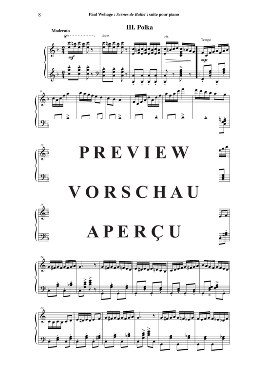 Product gallery: Page 9 of 18 Scènes de Ballet , , Piano Solo