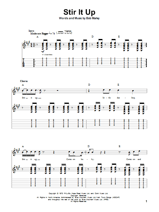 Produktgalerie: Seite 1 von 1 Stir It Up, Bob Marley, Gitarre