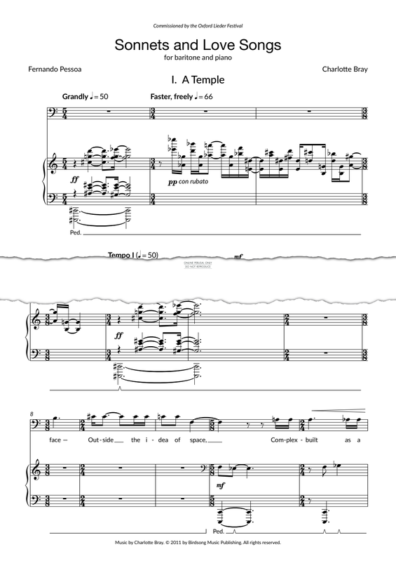 Produktgalerie: Seite 1 von 1 Sonnets and Love Songs, Charlotte Bray, Gesang, Klavier