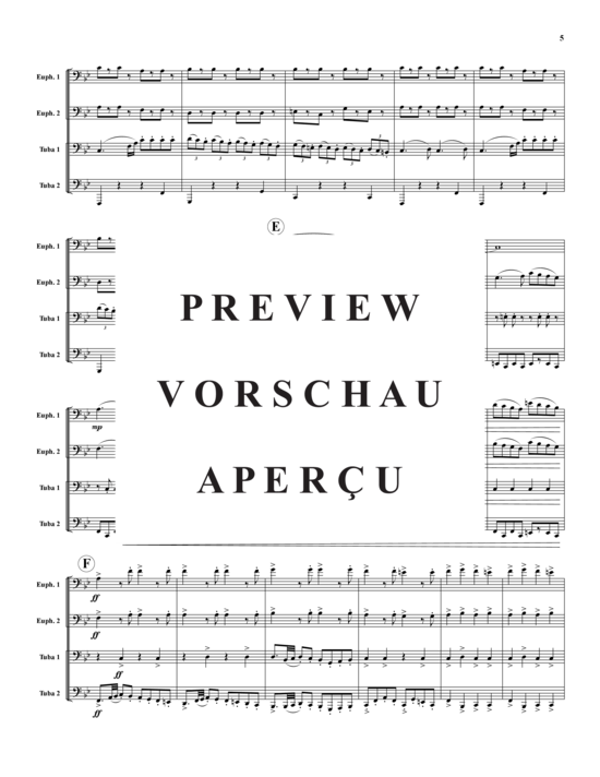 Product gallery: Page 6 of 21 Tancredi Ouvertüre , , (Tuba Quartet: 2x Baritone, 2xTuba)