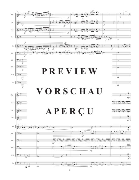 Product gallery: Page 6 of 21 Brom Bones (10-stimmiger Blechbläserchor) (4 Trompeten, 1 Horn, 3 Posaunen, 1 Bassposaune, 1 Tuba) , , )