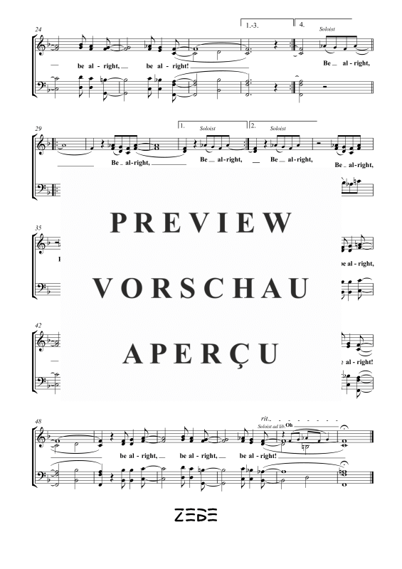 Produktgalerie: Seite 4 von 9 I´ve Got a Feeling, , Gemischter Chor SAB, Sopran Solo und Klavier