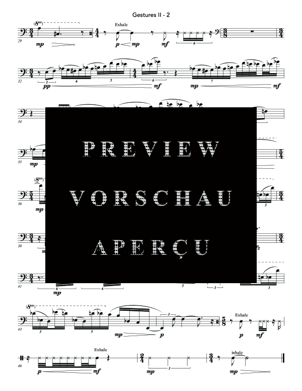 Product gallery: Page 7 of 8 Gestures II, , (Euphonium Solo)