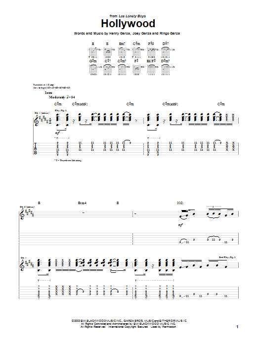 Produktgalerie: Seite 1 von 1 Hollywood, Los Lonely Boys, Gitarre