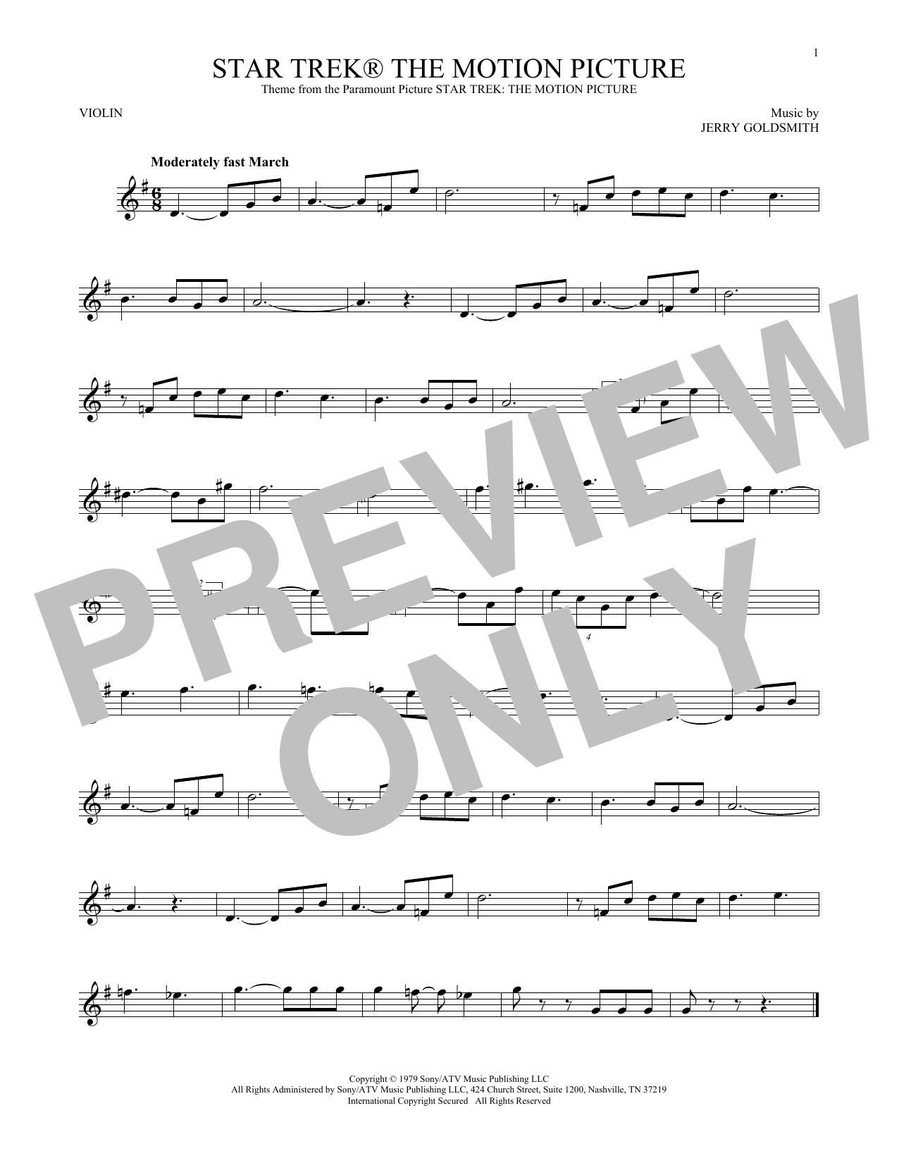 Product gallery: Page 1 of 1 Star Trek The Motion Picture, Jerry Goldsmith