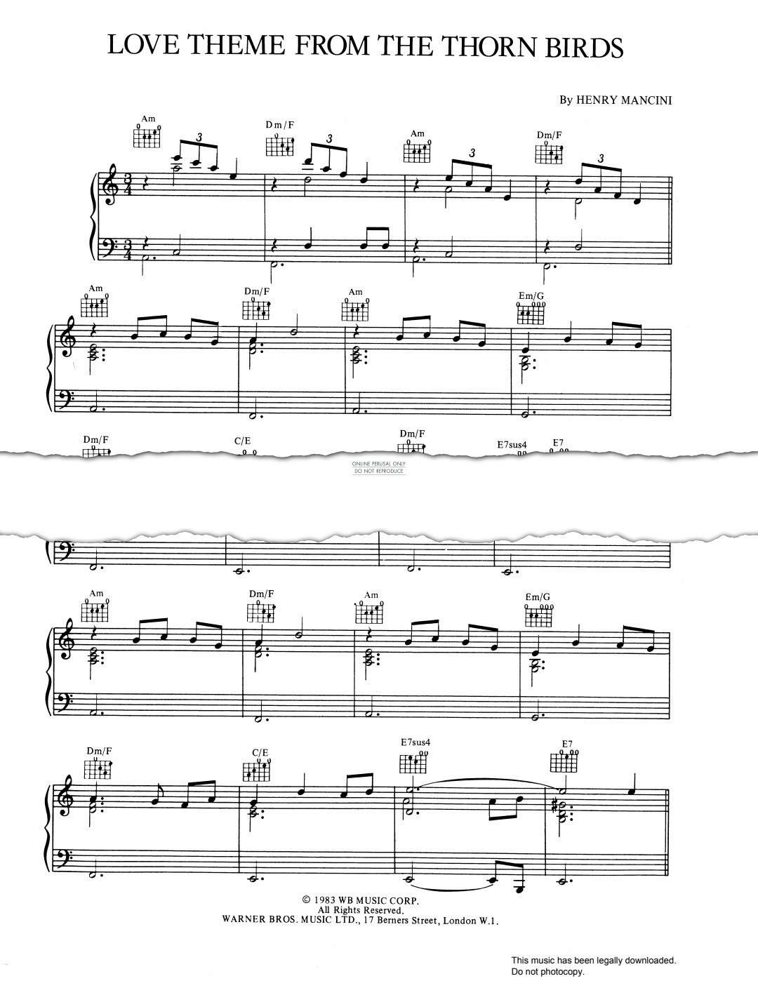 gallery: The Thorn Birds Theme, Juan Martn, Gitarre, Klavier