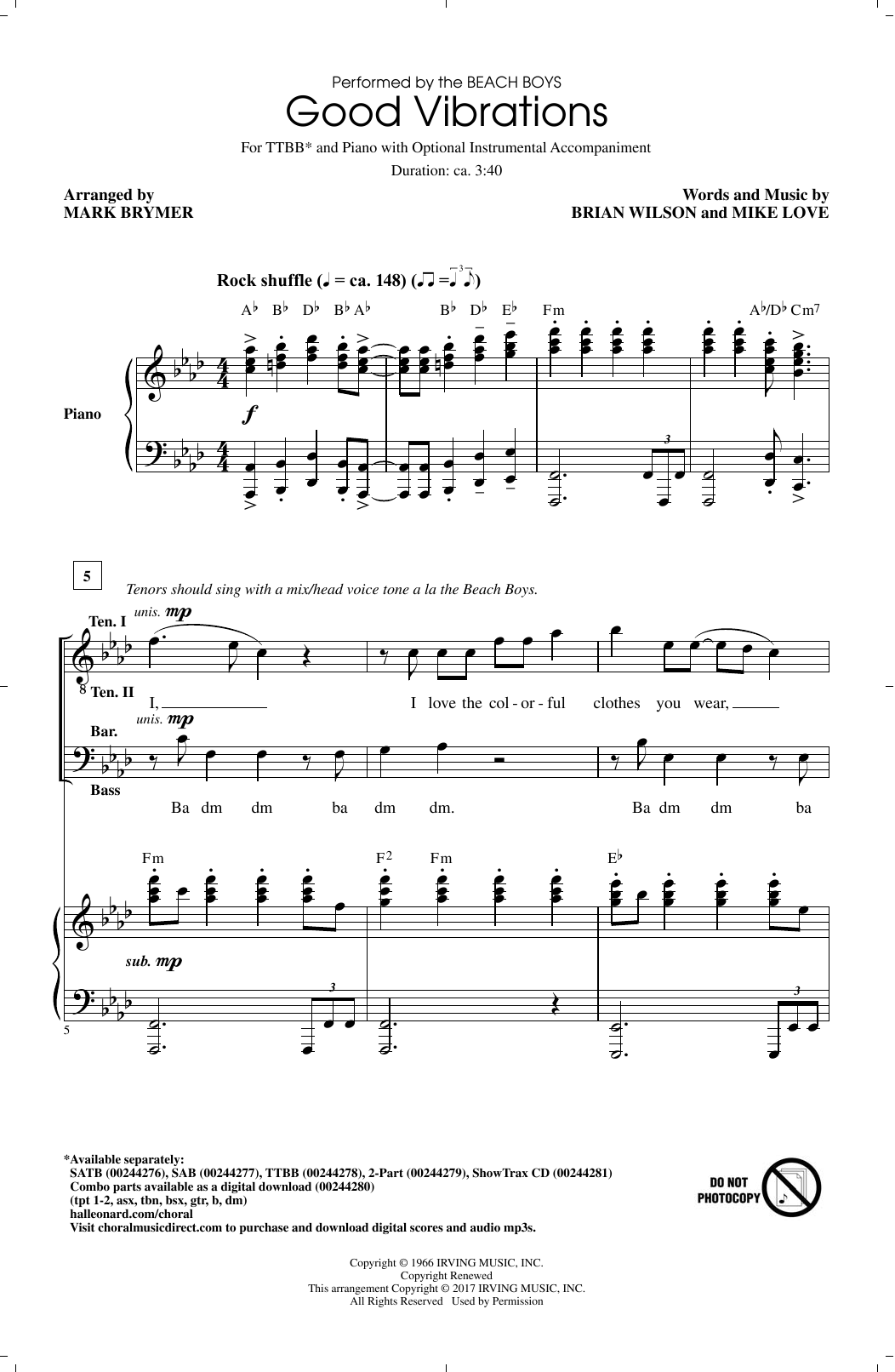 Produktgalerie: Seite 1 von 1 Good Vibrations, Mark Brymer, Chor