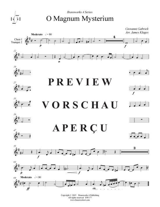 gallery: O Magnum Mysterium , , (Trompeten Ensemble)