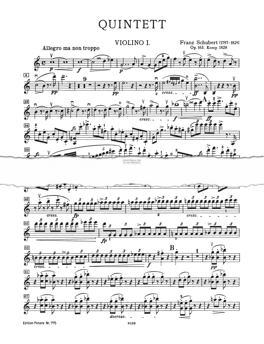 Produktbild zu: String Quintet in C major, Op. 163