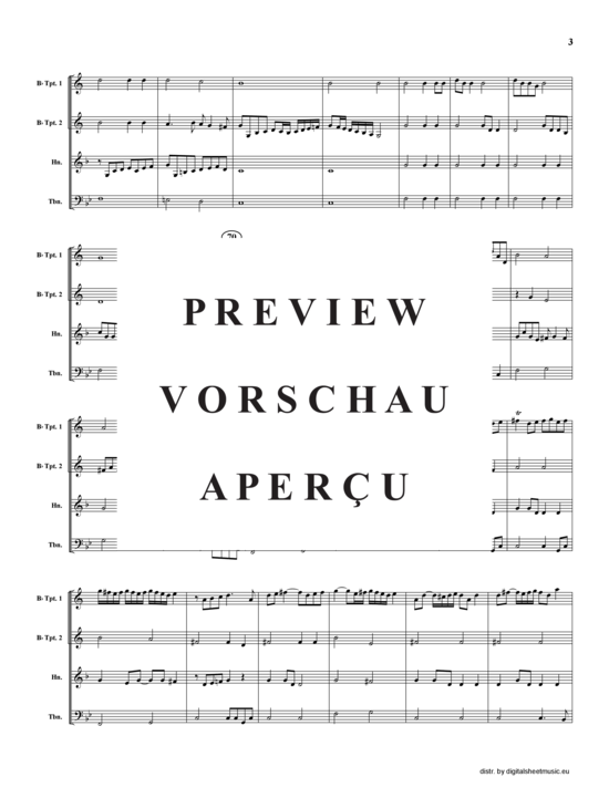 Produktgalerie: Seite 4 von 15 Earl of Oxford's March, , (2xTrompete in B, Horn in F, Posaune)