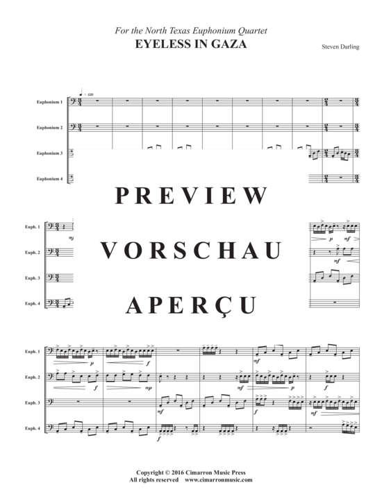 Product gallery: Page 3 of 21 Eyeless in Gaza , , (Euphonium Quartet)