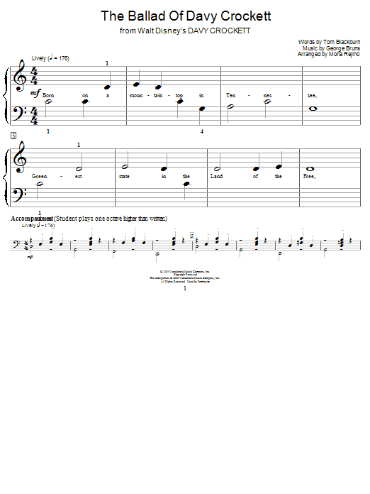 Product picture to: The Ballad Of Davy Crockett (from Davy Crockett)