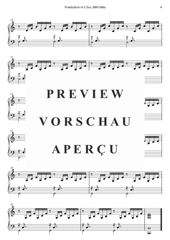 gallery: Präludium in C-Dur - BWV 846a, , (Klavier Solo)