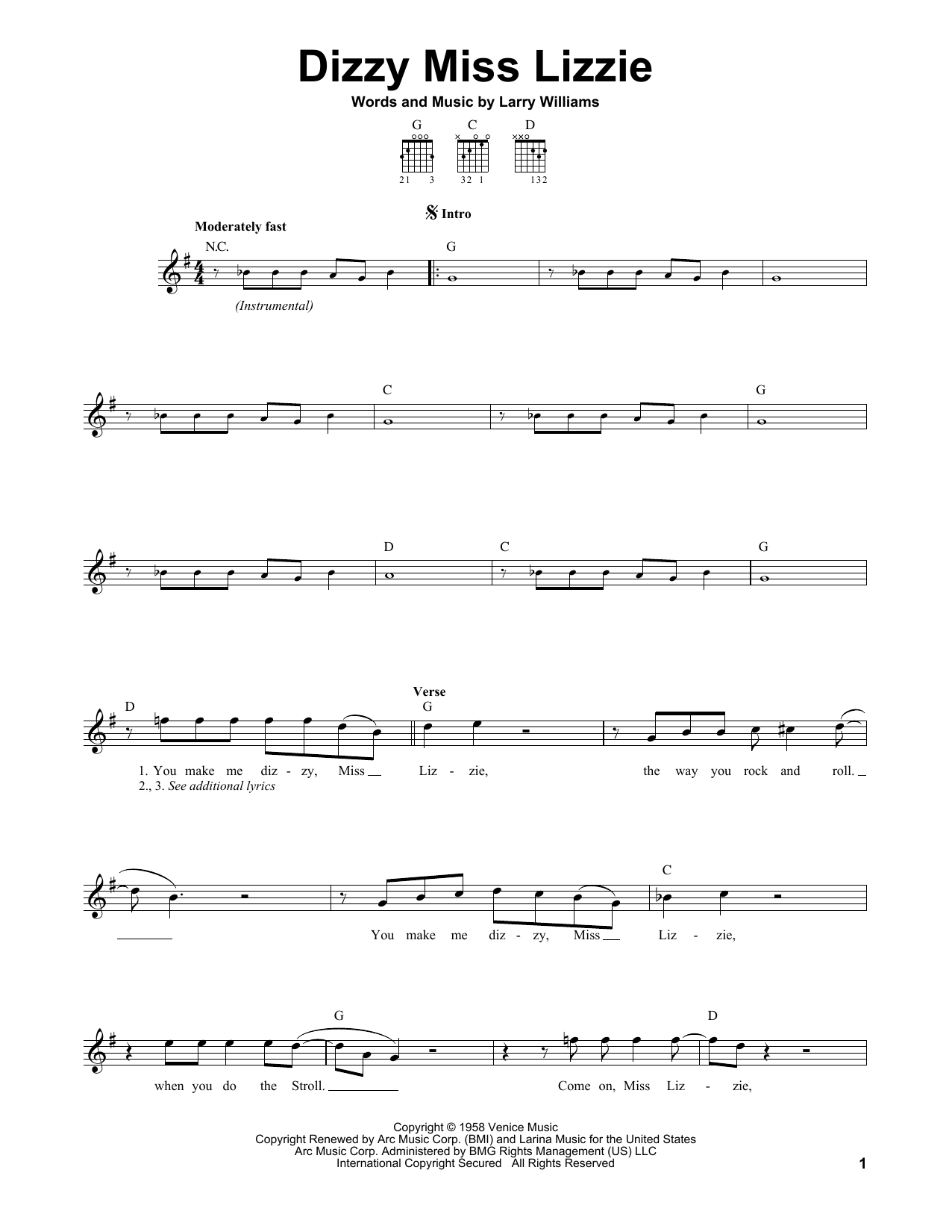 Produktbild zu: Dizzy Miss Lizzie