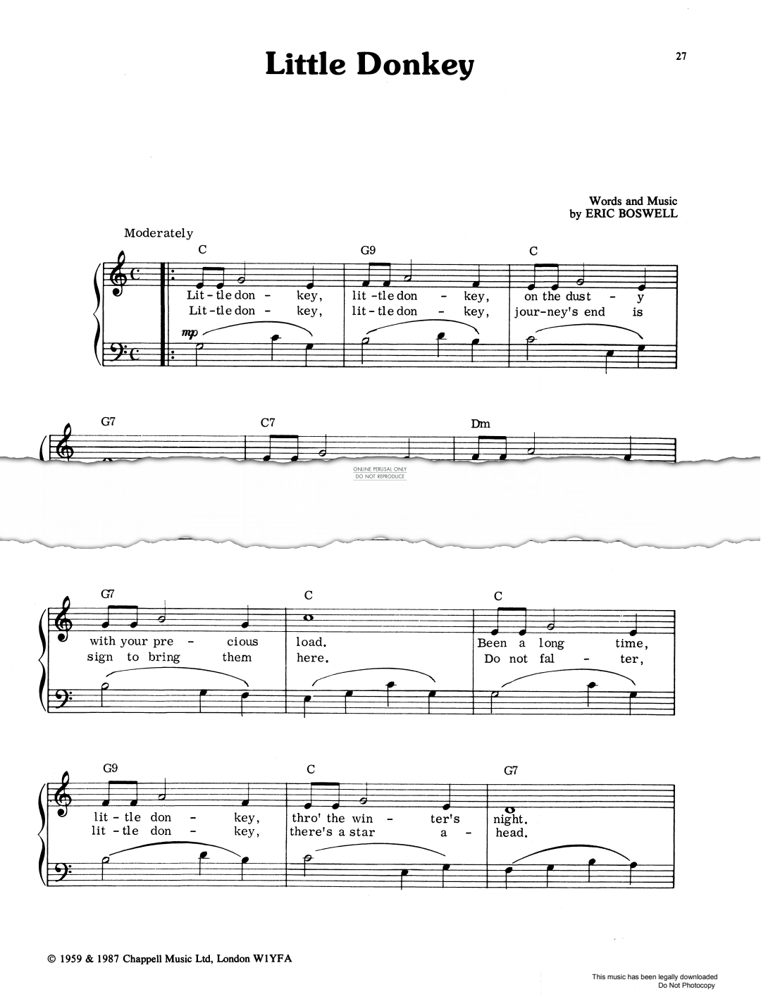 gallery: Little Donkey, Eric Boswell