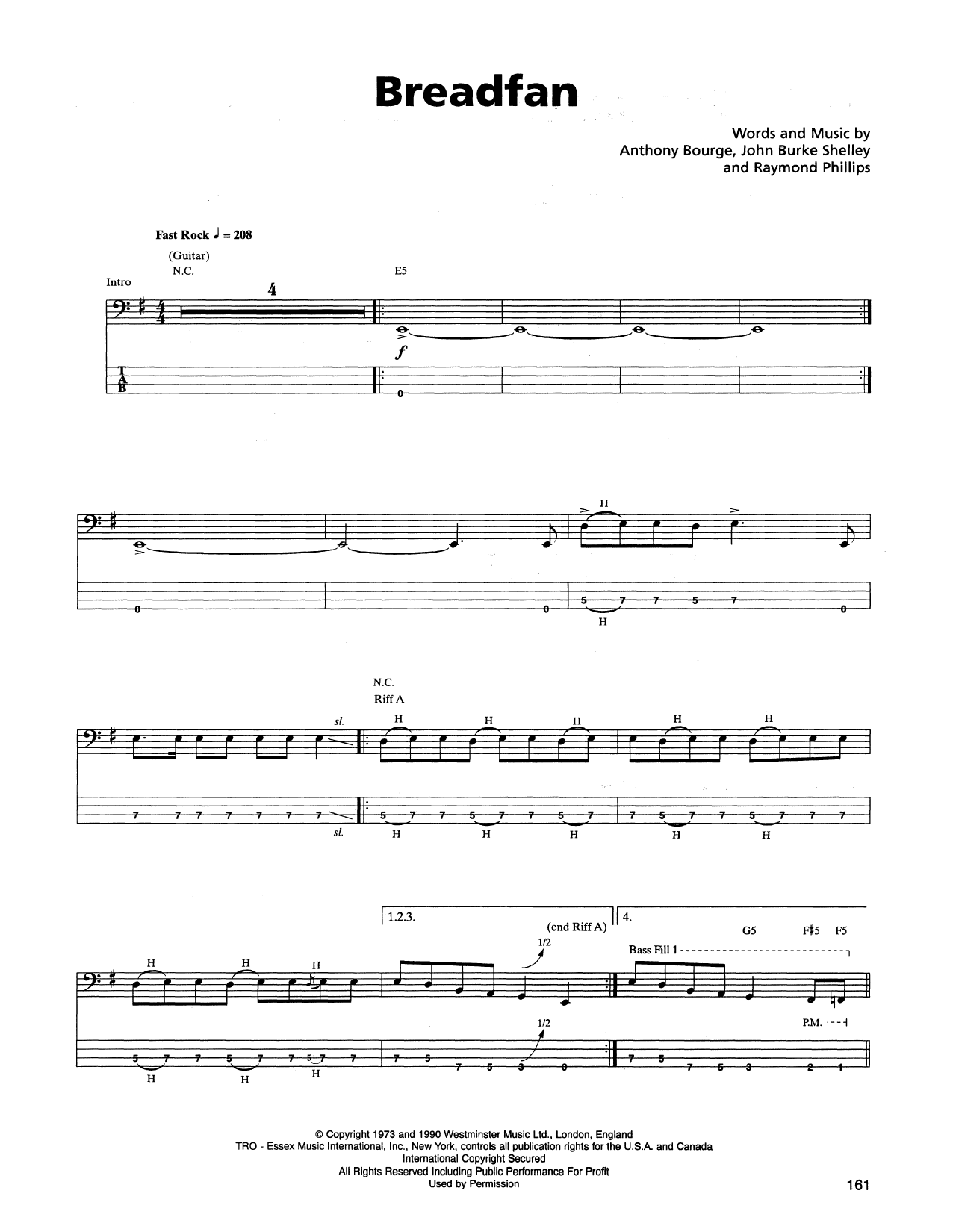Produktgalerie: Seite 1 von 1 Breadfan, Metallica, E-Bass