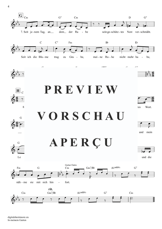 Product gallery: Page 5 of 9 In Meinem Garten, Mey, Reinhard, Keyboard