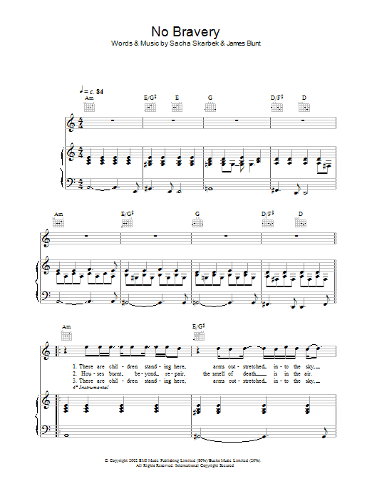 Produktgalerie: Seite 1 von 1 No Bravery, James Blunt, Gesang, Gitarre, Klavier