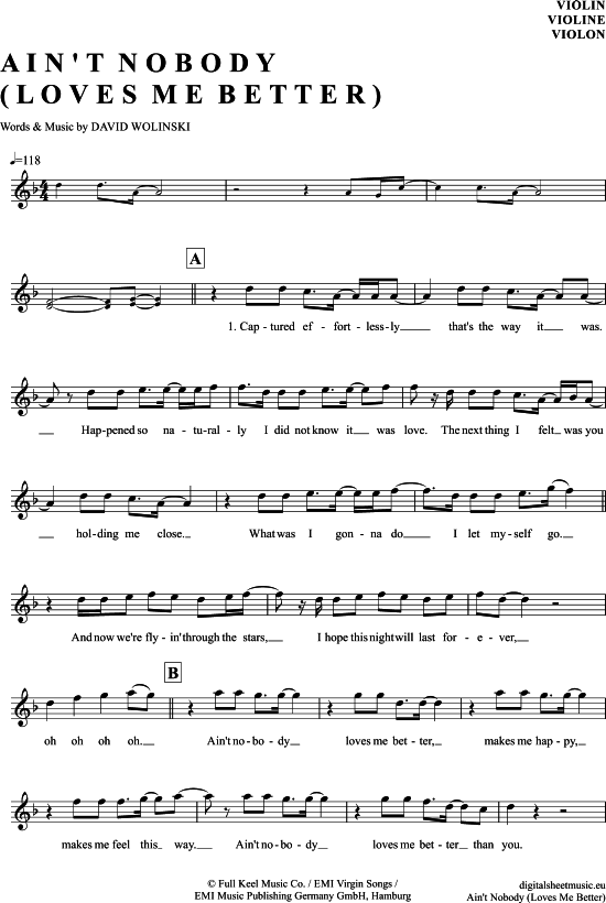 Product picture to: Ain´t nobody (loves me better) Felix Jaehn feat. Jasmine Thompson