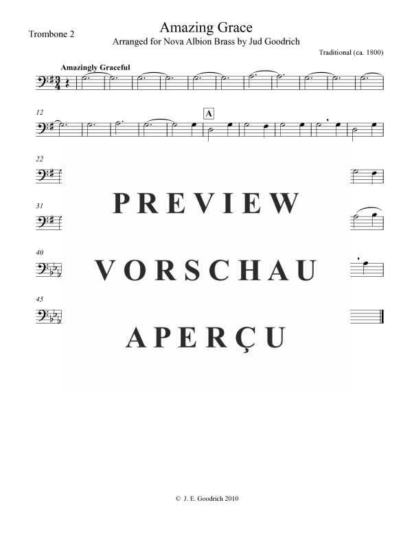 Product gallery: Page 9 of 10 Amazing Grace, , Brass Quintet