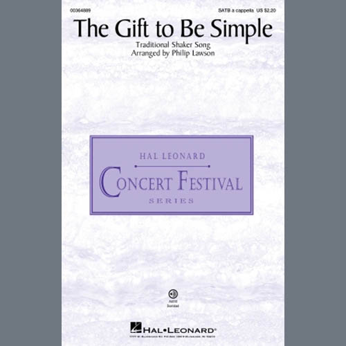 cover: The Gift To Be Simple (arr. Philip Lawson), Traditional Shaker Song