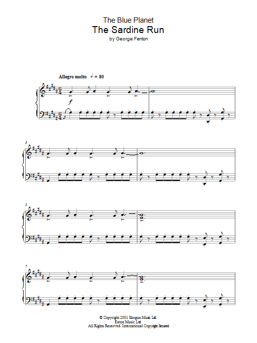 Produktbild zu:  The Blue Planet, Sardine Run - George Fenton