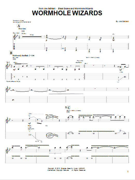 Produktgalerie: Seite 1 von 1 Wormhole Wizards, Joe Satriani, Gitarre