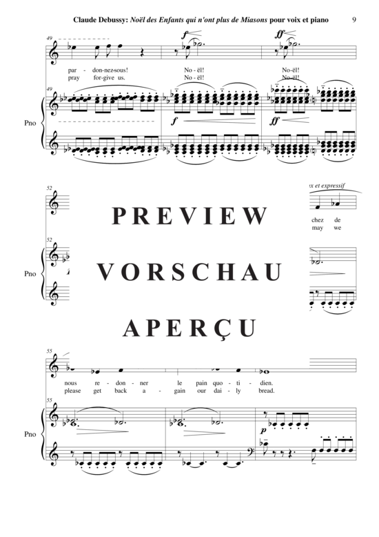 Product gallery: Page 10 of 13 Noêl des Enfants Qui N´ont Plus de Maisons , , (voice high + piano)