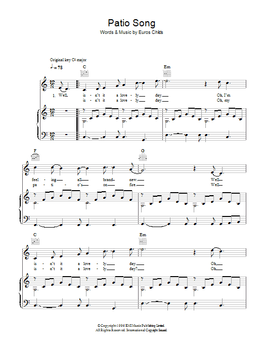Produktbild zu: Patio Song