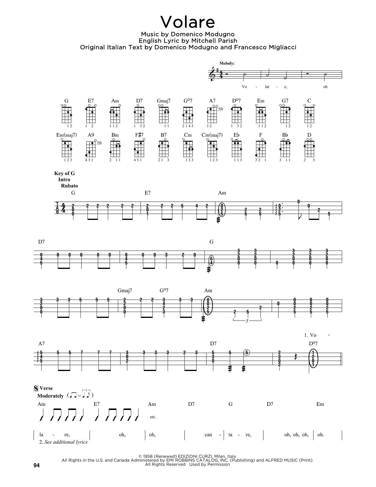 Produktbild zu: Volare (arr. Fred Sokolow)