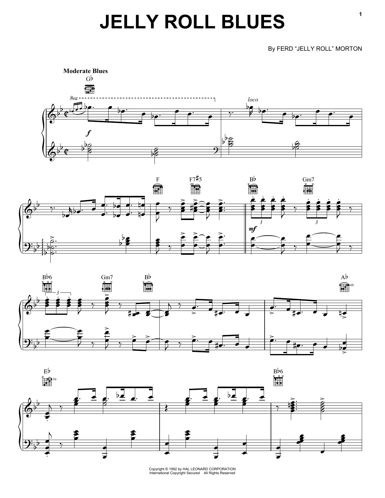 Produktbild zu: Jelly Roll Blues