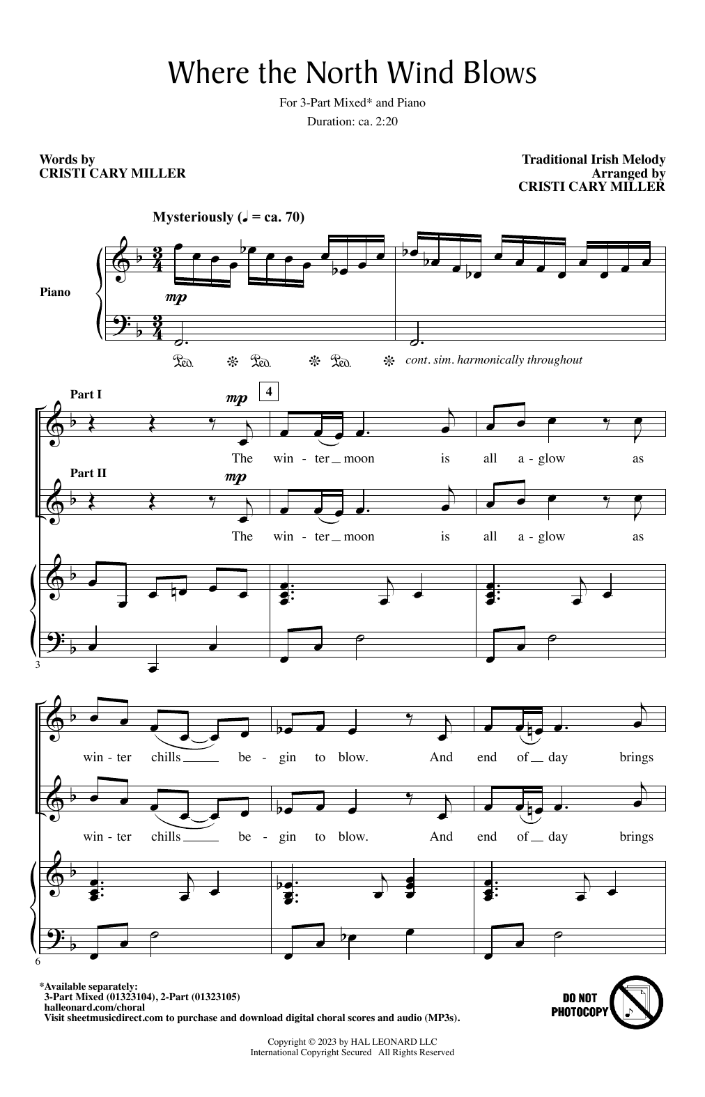 Produktbild zu: Where The North Wind Blows (arr. Cristi Cary Miller)